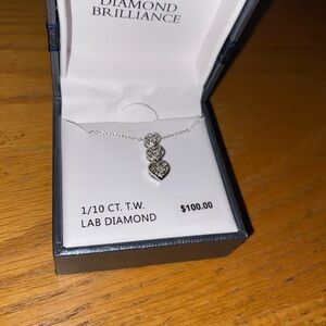 Silver Infinity Diamond Necklace